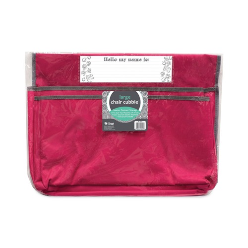 Office Filing Cabinets & Shelves | C-Line 10417 18 in. x 13.25 in. Fabric/Vinyl Chair Cubbies for Most Classroom Chair Styles - Large, Sunset Red image number 0