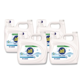 Dial 118 oz Free Clear HE Laundry Detergent (4/Carton)