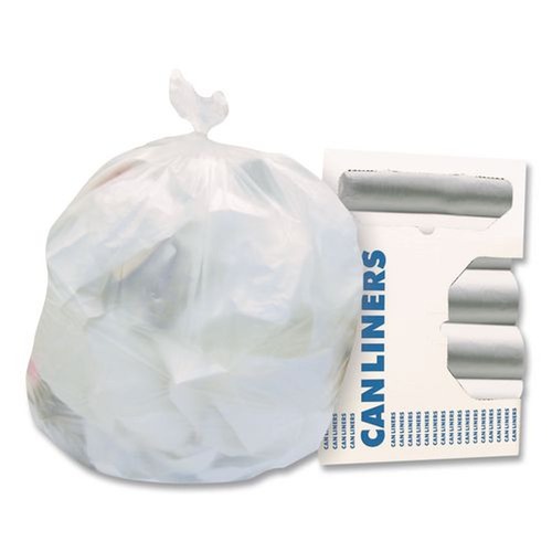 Labor Day Sale! Save $30 off $199! | Heritage Z6037XN R01 30 in. x 37 in. 16 mic 30 Gallon High-Density Waste Can Liners - Natural (500/Carton) image number 0