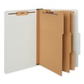 Office Jansan | Universal UNV10297 3 Dividers 8 Fasteners 8-Section 3 in. Expansion Pressboard Classification Folders - Legal Size, Gray Exterior (10/Box) image number 0