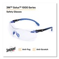 Safety Glasses | 3M S1101SGAF Solus 1000 Series Safety Glasses - Blue Plastic Frame Clear Polycarbonate Lens image number 2