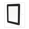 Bulk Savings Pricing 1 | Deflecto 899102 8.5 x 11 Insert Superior Image Window Display - Clear/Black image number 3