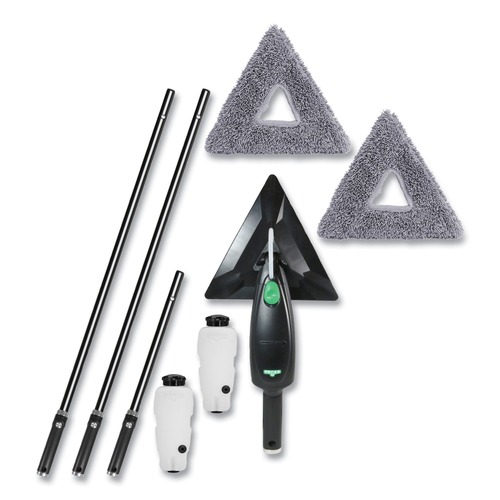 Mops | Unger UNGSRKB7 Stingray Refillable Microfiber Cleaning Kit with Carrying Bag (8/Kit) image number 0