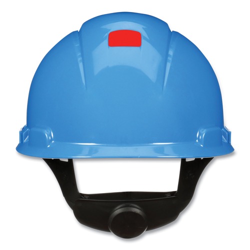 Hard Hats | 3M H-703SFR-UV SecureFit H-Series 4-Point Pressure Diffusion Ratchet Suspension H-700 Cap with UV Indicator Hard Hats - Blue image number 0