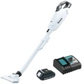 Handheld Vacuums | Makita XLC10R1W 18V LXT Brushless Lithium-ion Compact Cordless 4 Speed Vacuum Kit with Push Button and Dust Bag (2 Ah) image number 0