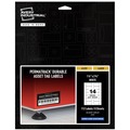  | Avery 61529 PermaTrack Durable 1.25 in. x 2.75 in. Asset Tag Labels - White (14/Sheet, 8 Sheets/Pack) image number 0