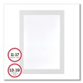  | Deflecto 68886W Self Adhesive Sign Holders with 11 in. x 17 in. Insert - Clear with White Border (2/Pack) image number 2