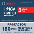 New Year New Savings! Save $25 off $150 | Bosch GSA18V-126N 18V PROFACTOR Brushless Lithium-Ion 1-1/4 in. Cordless Reciprocating Saw (Tool Only) image number 6