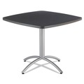  | Iceberg 65618 36 in. x 36 in. x 30 in. CafeWorks Cafe-Height Square Table - Graphite Granite/Silver image number 0