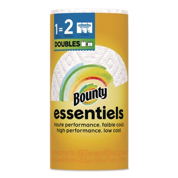 Bounty Essentials Select-A-Size Kitchen Roll Paper Towels 2-Ply 108 Sheets/Roll 24 Rolls/Carton