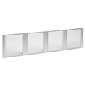 Office Desks & Workstations | Alera ALEVA301730 17 in. x 16 in. Glass Door Set with Silver Frame for 72 in. Wide Hutch - Clear (4-Piece/Set) image number 0
