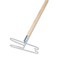 Mops | Boardwalk BWK1492 0.94 in. x 48 in. Wedge Dust Mop Head Frame/Lacquered Wood Handle - Natural image number 1