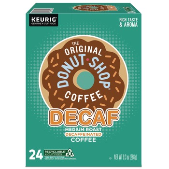 The Original Donut Shop 5000341140 Coffee K-Cups - Donut Shop Decaf (24/Box)