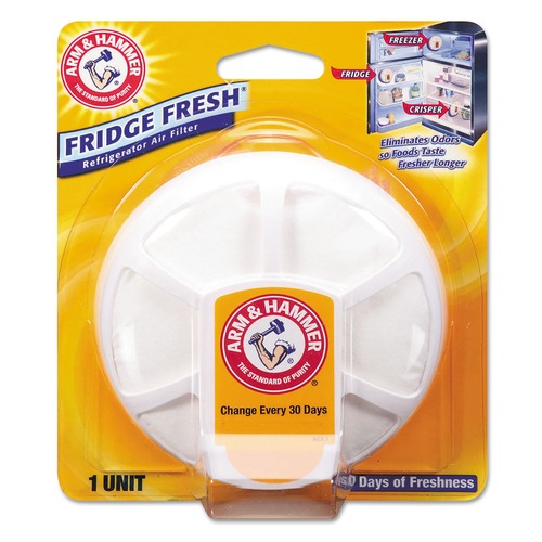 Odor Control | Arm & Hammer 33200-01710 Fridge Fresh 5.5 oz. Unscented Refrigerator Air Filter (8/Carton) image number 0