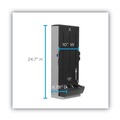  | Dixie SSFD120 SmartStock 10 in. x 8.78 in. x 24.75 in. Mediumweight Polystyrene Fork Dispenser - Smoke (1/Carton) image number 1
