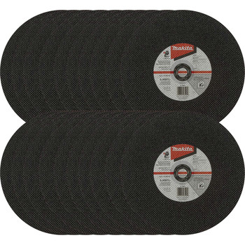 Makita 25-Piece 14 in. x .110 in. x 1 in. 30 Grit Thin Cut‑Off Wheel for Aluminum Cutting