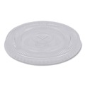 Cutlery | Boardwalk BWKPETSTRAW 16 oz. - 24 oz. PET Cold Cup Lids - Clear (1000/Carton) image number 0