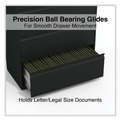 Office Jansan | Alera 25493 36 in. x 18.63 in. x 52.5 in. Legal/Letter-Size 4-Drawer Lateral File - Black image number 3