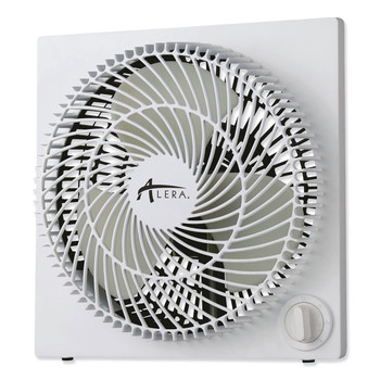  | Alera FANBX10B 120V 0.7 Amp 9 in. Corded 3-Speed Plastic Desktop Box Fan - White