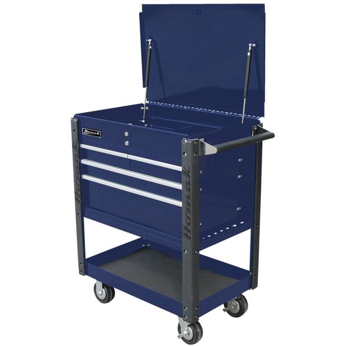 Tool Carts | Homak BL06032000 35 in. Professional 4-Drawer Service Cart - Blue image number 0