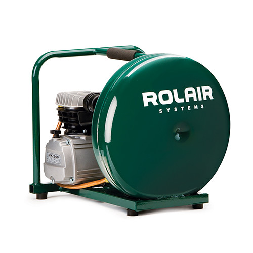 Portable Air Compressors | Rolair D2002HPV5 4.5 Gallon 2 HP Electric Hand Carry Pancake Air Compressor image number 0