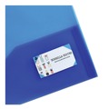 Office Jansan | Avery 47811 20-Sheet Capacity 11 in. x 8.5 in. Plastic Two-Pocket Folder - Translucent Blue image number 2