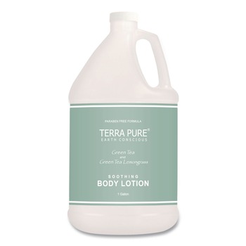 Diversified Hospitality Solutions Terra Pure 1-Gallon Bottle Lotion - Green Tea and Lemongrass Scent