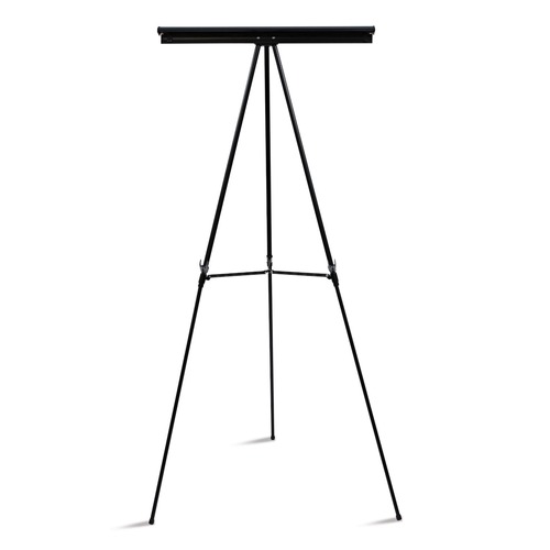 Office Jansan | MasterVision FLX09101MV Adjusts 35 in. to 64 in. High Telescoping Tripod Display Easel - Metal, Black image number 0