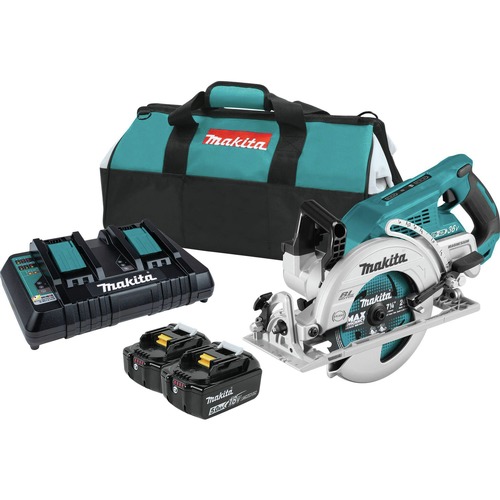 Circular Saws | Factory Reconditioned Makita XSR01PT-R 18V X2 (36V) LXT Brushless Lithium-Ion 7-1/4 in. Cordless Rear Handle Circular Saw Kit (5 Ah) image number 0
