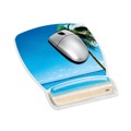  | 3M MW308BH 6 4/5 in. x 8 3/5 in. x 3/4 in. Beach Design Clear Gel Mouse Pad Wrist Rest image number 1