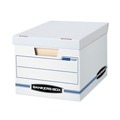 Office Jansan | Bankers Box 57036-04 STOR/FILE 12.5 in. x 16.25 in. x 10.5 in. Letter/Legal Files Storage Box - White (6/Pack) image number 1
