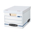 Mothers Day Sale! Save an Extra 10% off your order | Bankers Box 57036-04 STOR/FILE 12.5 in. x 16.25 in. x 10.5 in. Letter/Legal Files Storage Box - White (6/Pack) image number 1