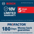 New Year New Savings! Save $25 off $150 | Bosch GSH18V-5L 18V PROFACTOR Brushless Lithium-Ion Cordless Demolition Hammer (Tool Only) image number 8