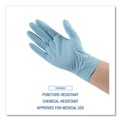 Disposable Gloves | Boardwalk 382XSCTA 9.5 in. 5 mil Disposable Examination Nitrile Gloves - X-Small/Blue (1000/Carton) image number 7
