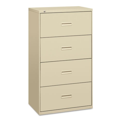 Office & Office Supplies | HON H434.L.L 400 Series 30 in. x 18 in. x 52.5 in. 4 Legal/Letter Size Lateral File Drawers - Putty image number 0