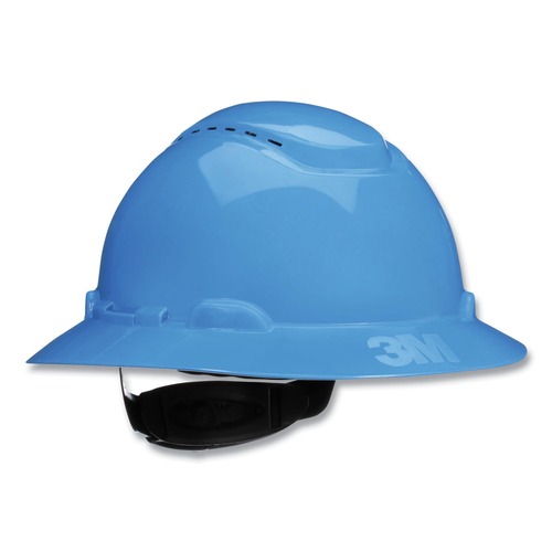 Protective Head Gear | 3M H-803SFV-UV H-800 SecureFit H-Series 4-Point Pressure Diffusion Ratchet Suspension Vented Hat with UV Indicator - Blue image number 0