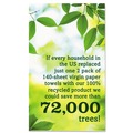 Paper Towels and Napkins | Seventh Generation 13722 100% Recycled 11 in. x 5.4 in. 2-Ply Paper Kitchen Towel Rolls - White (156 Sheets/Roll, 24 Rolls/Carton) image number 4