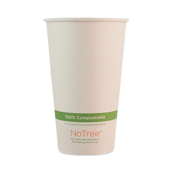 World Centric 16 oz. NoTree Paper Hot Cups - Natural (1000/Carton)