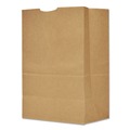 Cleaning & Janitorial Supplies | General 80080 12 in. x 7 in. x 17 in. 75 lbs. Capacity 1/6 BBL Grocery Paper Bags - Kraft (400/Bundle) image number 1