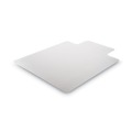 Office Chair Mats | Deflecto CM13113COM Duramat Moderate Use Chair Mat, Low Pile Carpet, Roll, 36 X 48, Lipped, Clear image number 1