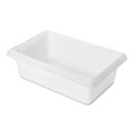  | Rubbermaid Commercial FG350900WHT 3.5 Gallon 18 in. x 12 in. x 6 in. Food Tote Box - White image number 1
