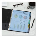 Office Jansan | Avery 16170 Write and Erase Big Tab 11 in. x 8.5 in. 5-Tab 3-Hole Punched Durable Plastic Dividers - Assorted (1-Set) image number 6