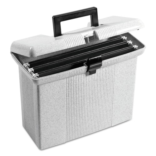 Office Jansan | Pendaflex 41737 14.88 in. x 6.5 in. x 11.88 in. Portable Letter File Boxes - Granite image number 0