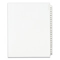 Office Jansan | Avery 01333 11 in. x 8.5 in. 25-Tab 76 to 100 Avery Style Preprinted Legal Exhibit Side Tab Index Dividers - White (1-Set) image number 0