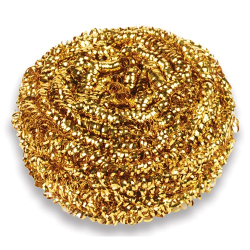 Cleaning Cloths | Franklin Cleaning Tech 7380550 50 g Brass Scrubber - Gold (72/Carton) image number 0