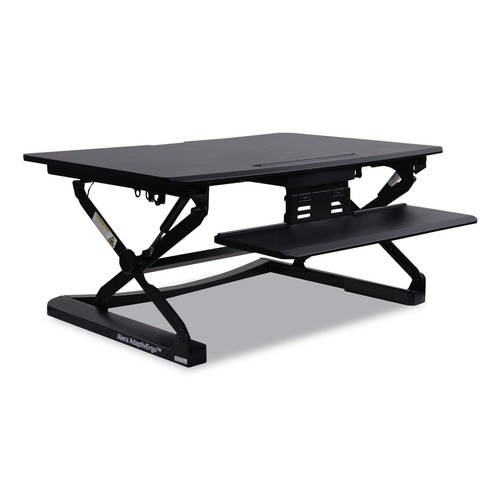  | Alera ALEAEWR2B AdaptivErgo 35.13 in. x 23.38 in. x 5.88 in. - 19.63 in. Sit-Stand Lifting Work Station - Black image number 0