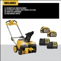 Snow Blowers | Dewalt DCSNP2142Y2 60V MAX Single-Stage 21 in. Cordless Battery Powered Snow Blower image number 1
