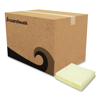 Boardwalk 18 in. x 24 in. Dust Cloths - Yellow (50/Bag, 10 Bags/Carton)