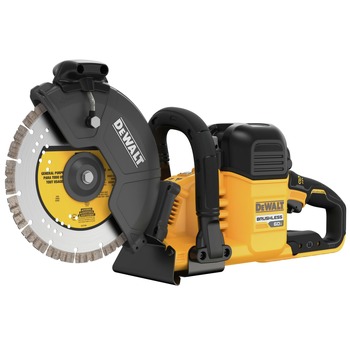 CONCRETE SAWS | Dewalt DCS692X2 60V MAX Brushless Lithium-Ion 9 in. Cordless Cut Off Saw Kit (9 Ah)