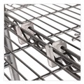 | Alera ALESW59SHSR Metal Wire Shelving S Hooks - Silver (4-Piece/Pack) image number 3